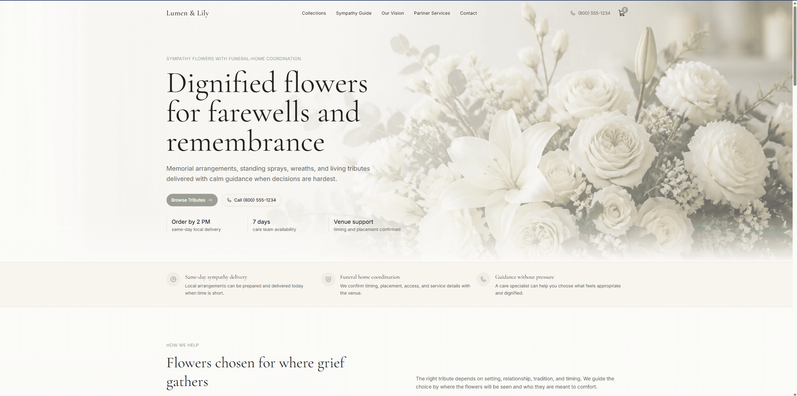 Floral Services website demo
